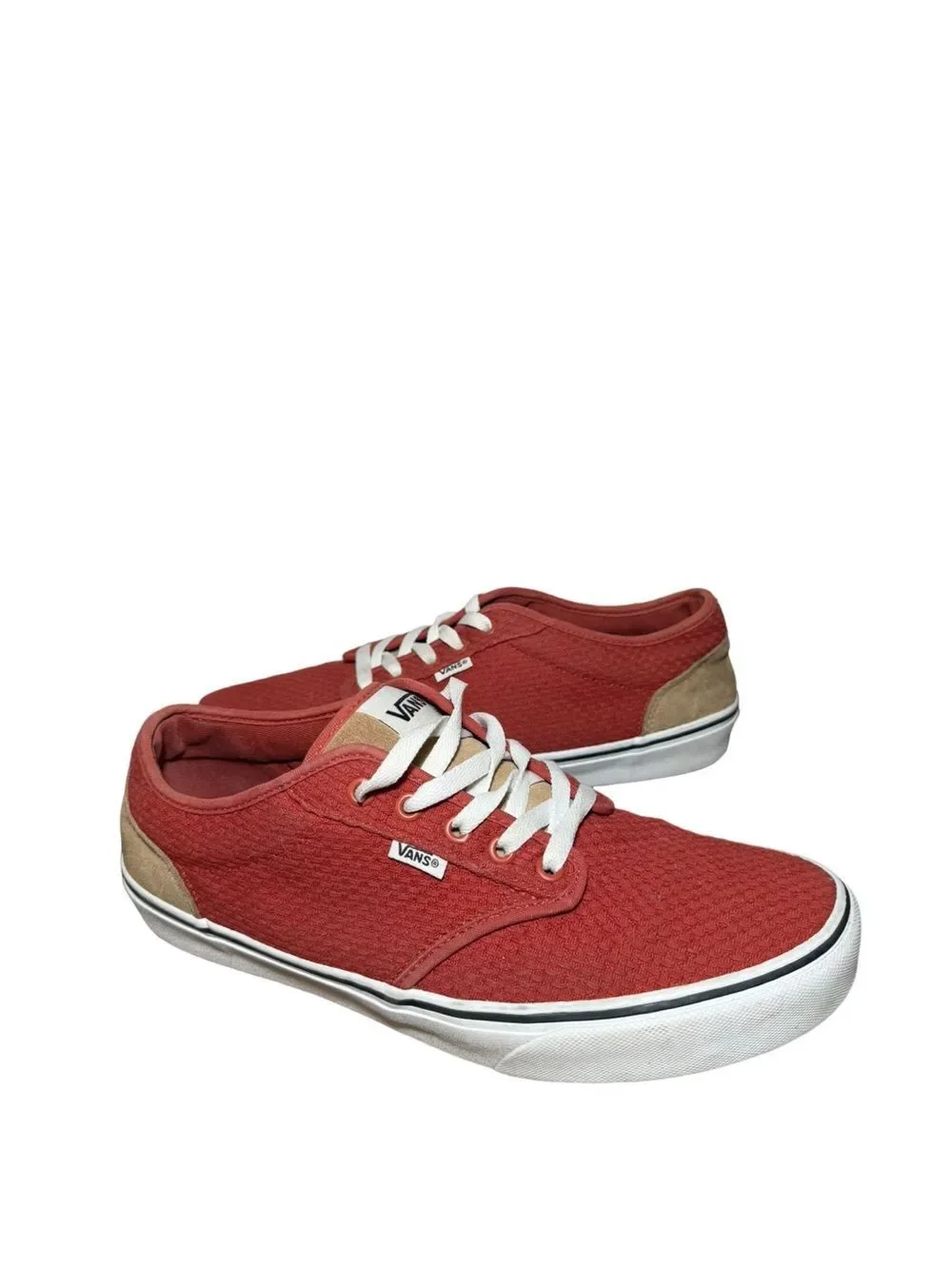 Vans Men’s Red Canvas Low-Top Sneaker size 11.5